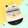 17 Keys Mini Thumb Piano, Finger Piano Musical Instrument for Kids Adults and Beginners, Music Gifts Wood Finger Piano
