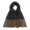 Silk Scarf Long Strip High-End Feel Women's New High-End Feel Versatile Retro Elegant Stylish Ethnic Style Floral Patchwork Scarf