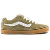 Vans Caldrone Textile , Leather Low top Skateboard Shoes Men's Green (Unisex) Skate Shoes VN000CSPOLV