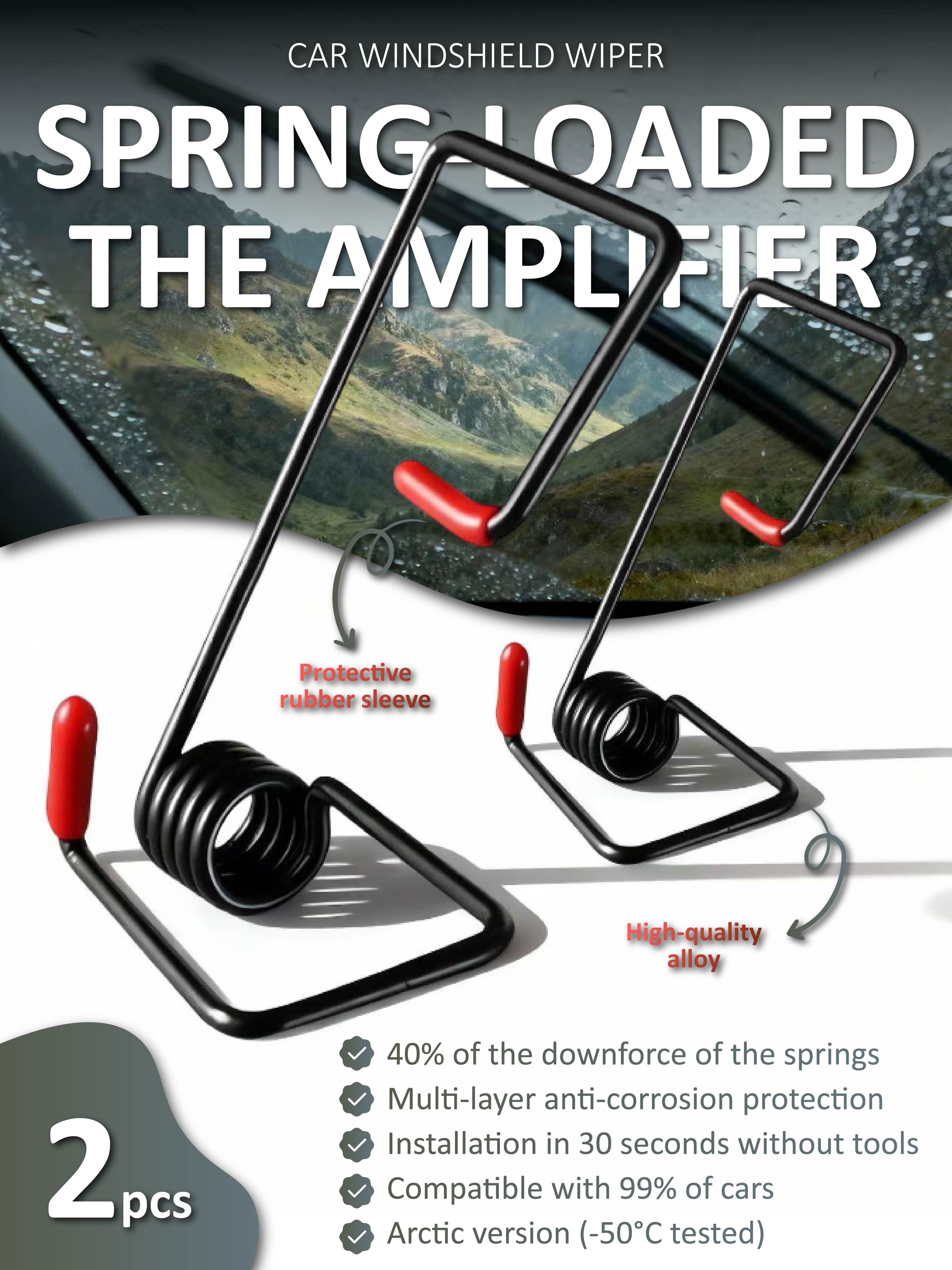 

2 шт. Усилитель прижимной силы стеклоочистителя - Высоколегированный улучшитель прижимной силы (Проверено в Арктике)