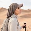 Women Turban Hat, Ethnic Style Sun Protection Hat with Widened Brim, Toe-Cap Fit Sun Hat for Outdoor Activities Hiking Beach Travel