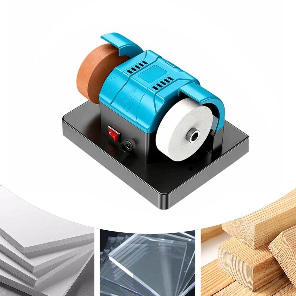 Dual Wheel Electric Sharpener Automatic Electric Polishing Machine Mini Bench Grinder Power Tool