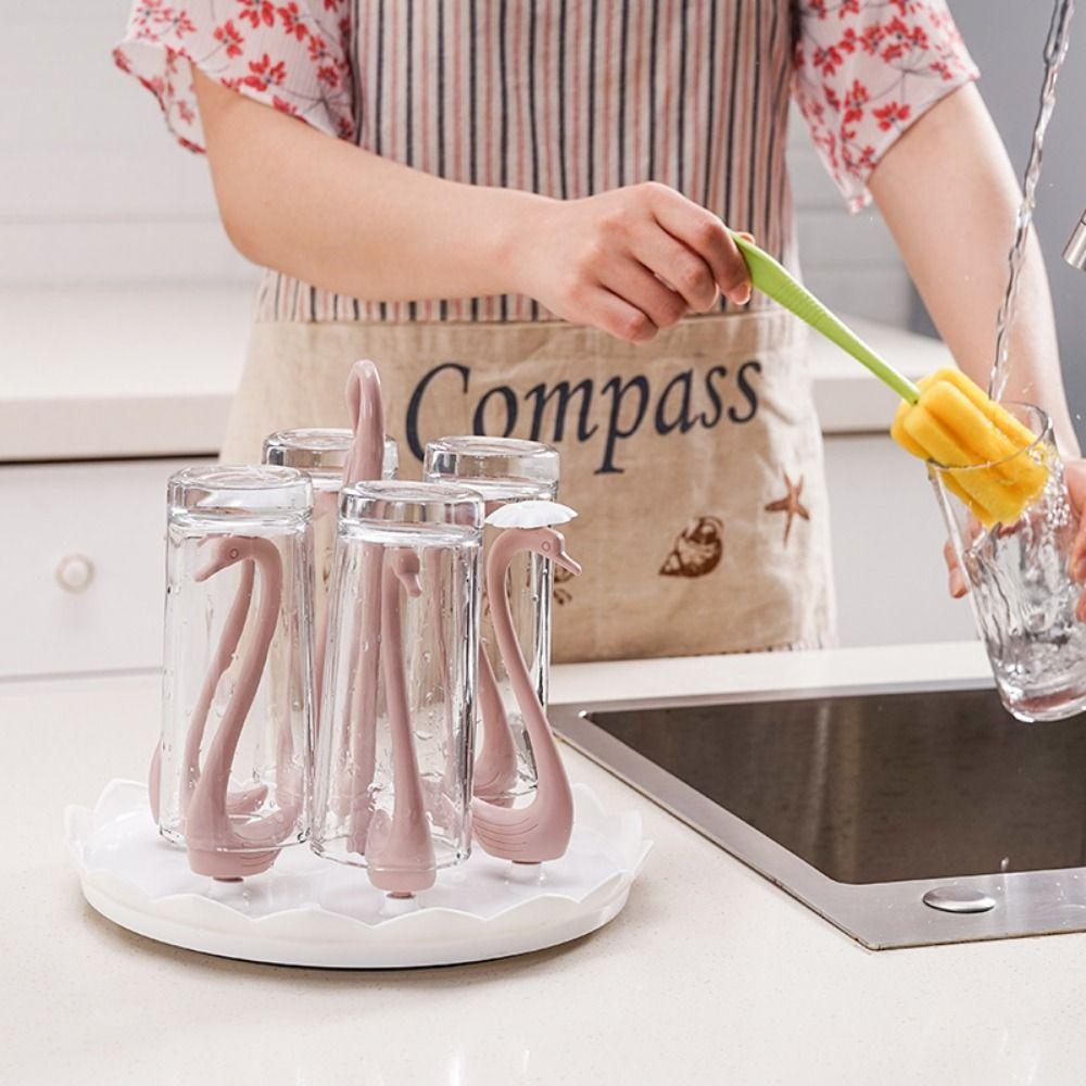 Swan Shaped Cup Support Frame Creative Drinking Cup Drainer Stand Rack  Kitchen Accessories