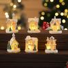 Battery-Powered LED Lights Christmas Village Houses LED Lighted Decorations