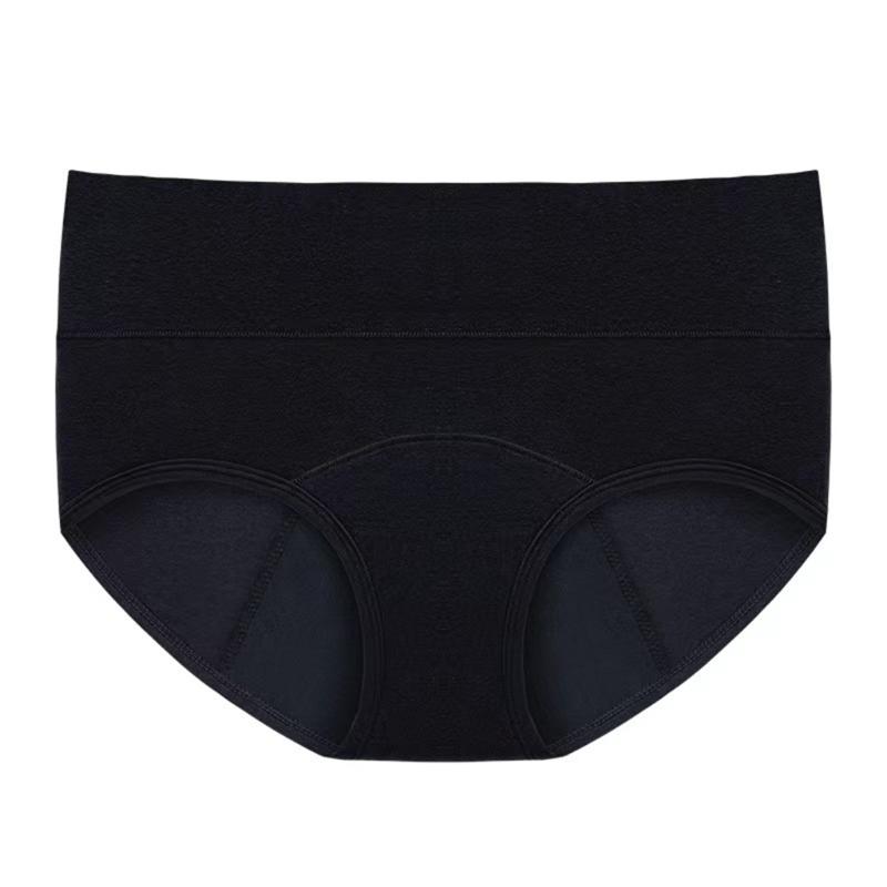 Women High Waist Full Coverage Leakproof Cotton Panties Period Underwear Heavy Flow Menstrual Postpartum Teens Brefs