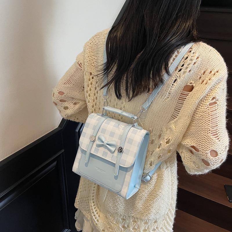 Women's Bag New Bow Niche Design Simple Versatile Commuter Fashion Texture Backpack