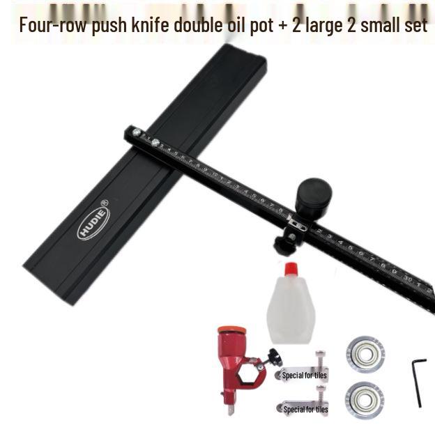 Four-Row Wheel Tile Cutter: Reinforced Stone, Rock Slab Cutting Tool