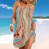 Women's Beach Dress Mini Dress Print Casual Modern Dress Sleeveless Loose Fit Outdoor Daily Summer