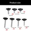6Pcs Industrial Screws Ergonomic Knob Plastic Tighten Bolt Knob Hexagonal Head Handle Hand Screw Plastic Tighten Bolt