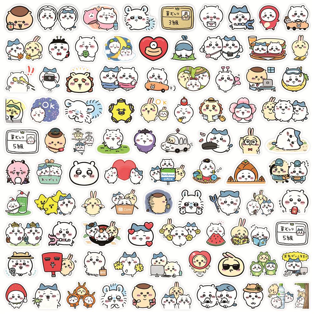 100Pcs/Set Chiikawa Series 02 Stickers DIY Scrapbooks Album Decor Decals Stickers