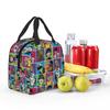 Music Band Gorillaz Insulated Lunch Bag for Women Office Cooler Thermal Food Box Tote Portable Lunch Boxes Container