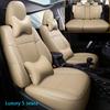 Premium Leather Car Seat Cover For Toyota RAV4 2013-2018 Custom Fit Auto Special Luxury Protect Breathable Car Seat Cushion