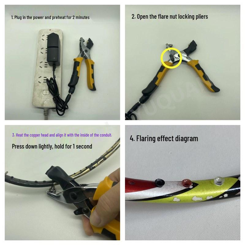 Feather Fist Dual-Use Badminton Racket Grommet Flaring Pliers 100V-220V