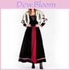 Elegant Vintage Christmas And Halloween Costume European Court Dress For Women