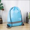 New Ruched Nylon Drawstring Backpacks Canves Sports Fitness Shoulder Bags Large Capacity Students School Bag