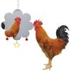 Chicken Mirror Hanging Swing Pecking Toy for Hens Chicks Birds Parrots high quality