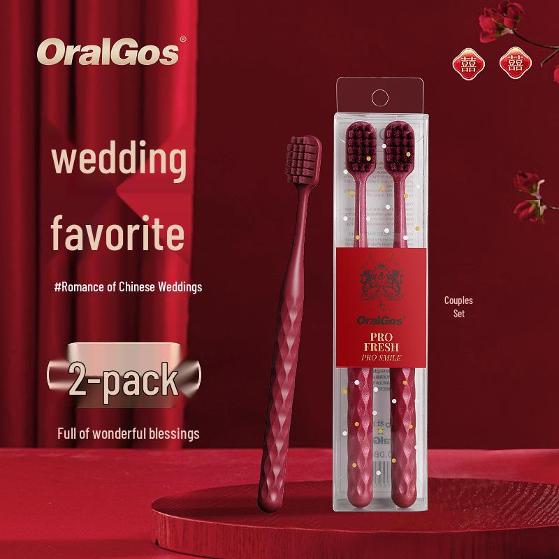 High-Grade Soft Bristle Couple Toothbrush Set - Perfect For Newlywed Wedding Souvenirs