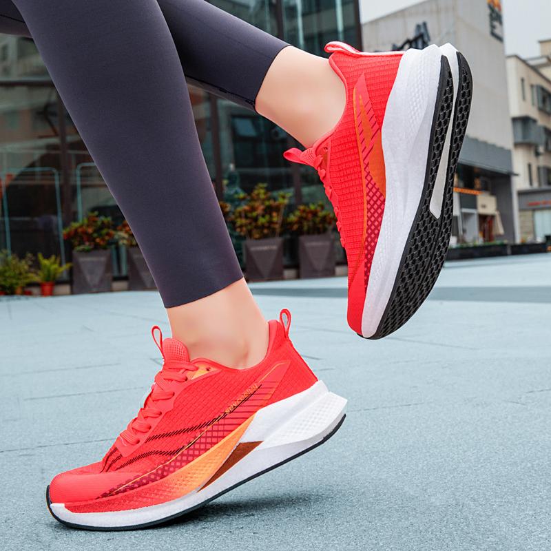 Scarpe da Corsa Speciali da Uomo per Maratona con Piastra in Carbonio Traspiranti Leggere Comode da Donna Atletiche Antiscivolo Ammortizzate Stabili Sneakers