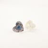 London Blue Topaz Gemstone 925 Sterling Silver Jewelry Handcrafted Studs 0.6" EE-143-9