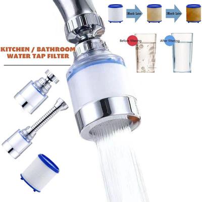 New Kitchen Water Faucet Pressurized Bubbler Filter Remove Chlorine Heavy Metal Filtered For Hard Water Bath Filtration Purifier Water Filter