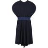 Fila Casual Fashion Woven Commuter Waist-Defining Sleeveless Dress Women Dresses Legendary-Blue F11W334311F-NV