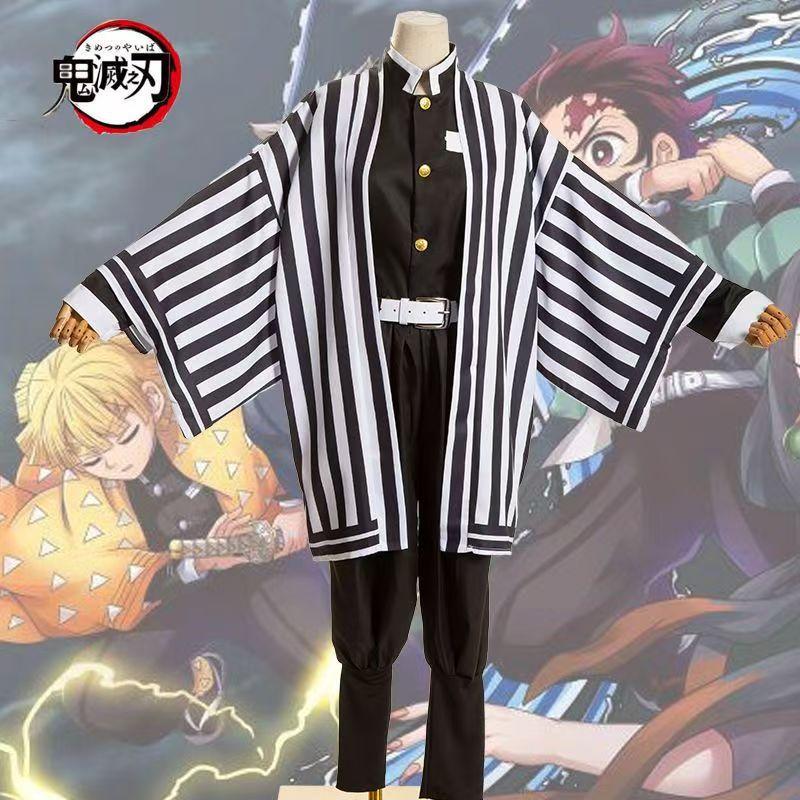 Demon Slayer Kids Cosplay Obanai Iguro Snake Pillar Costume Stage Performance Outfit