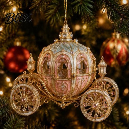 Celebration Tree Trim Christmas Magic Castle Hanging Ornament Acrylic Festive Holiday Decor Pendant for Durable Winter Ornament Home Party