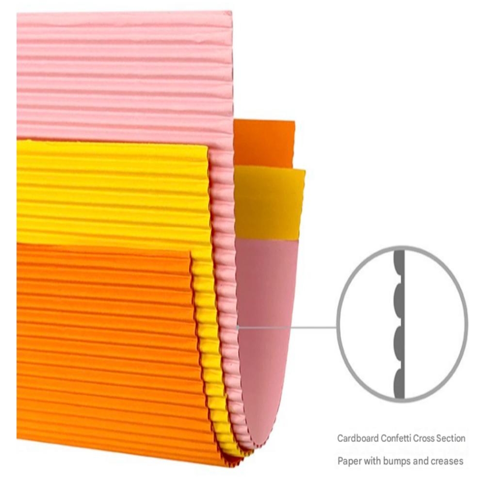JongIeNara Wellpappe Buntpapier Set - 12 Farben, 12 Blatt