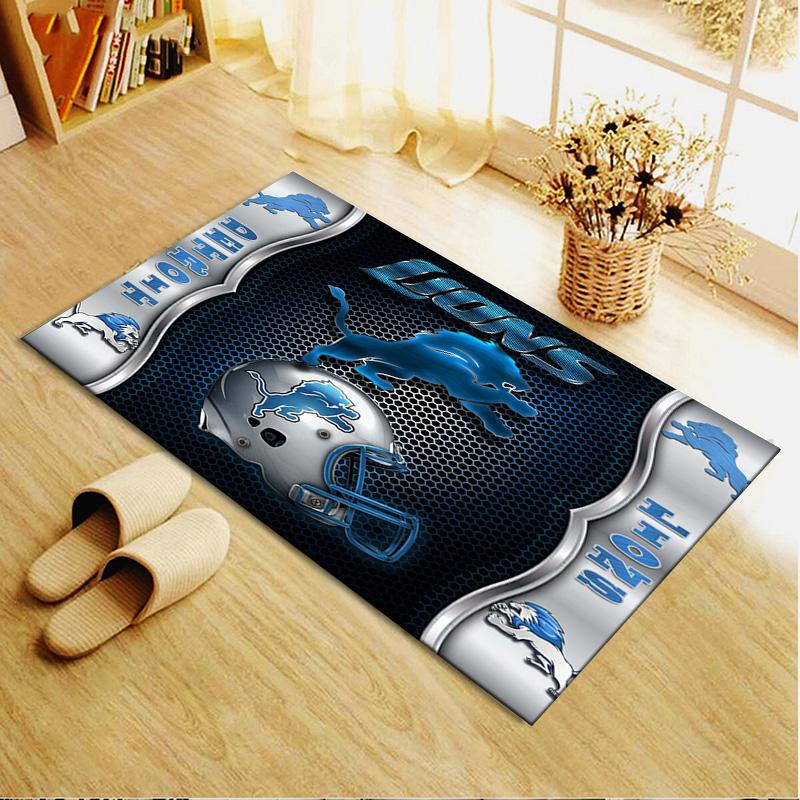 Detroit Lions Carpet Rug for Living Room Bedroom Home Sofa Decoration,Kids Play Non-slip Floor Mat