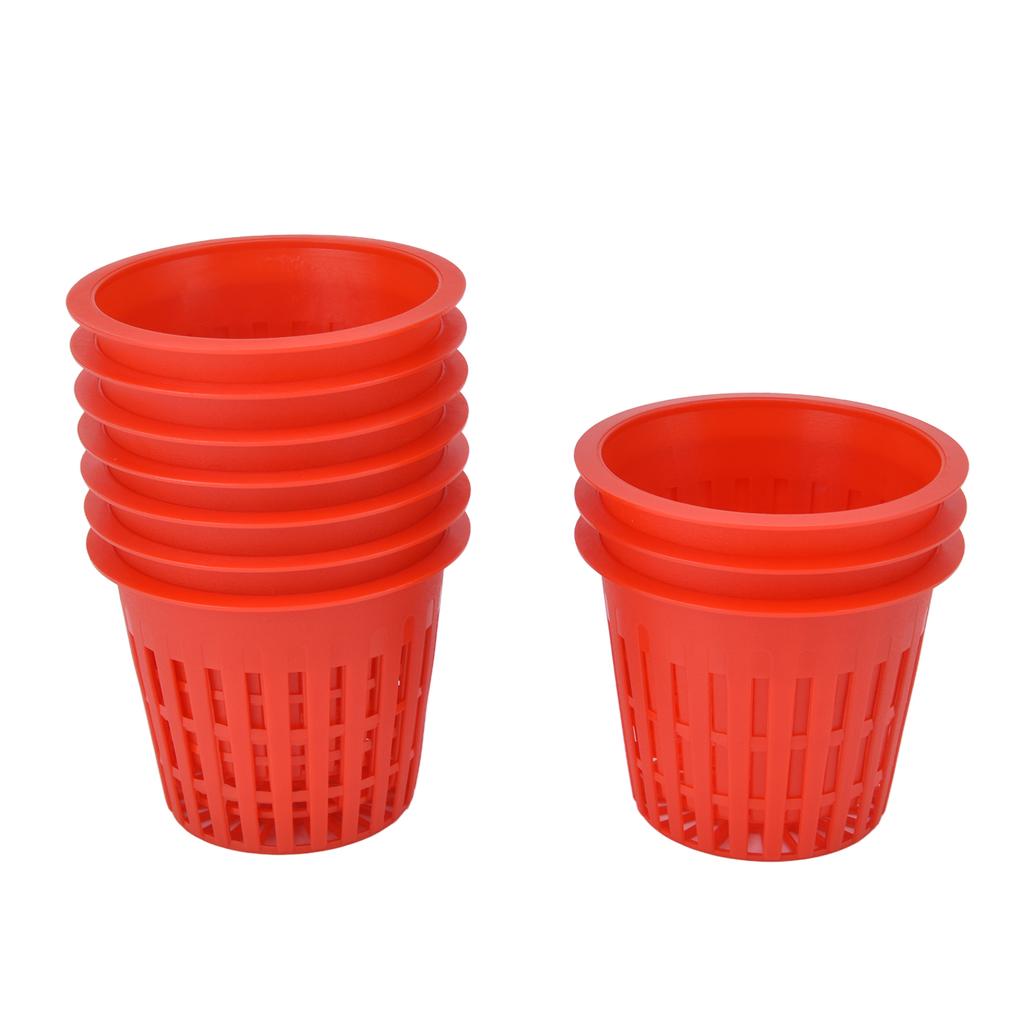 10PCS Planting Basket Plant Cultivation Basket Plastic Hydroponic Planting Mesh Cup for Garden