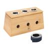 3-hulls Moxa Moxibustion Box Akupunktur Moxa Roller Stick Holder Varmeterapi Box