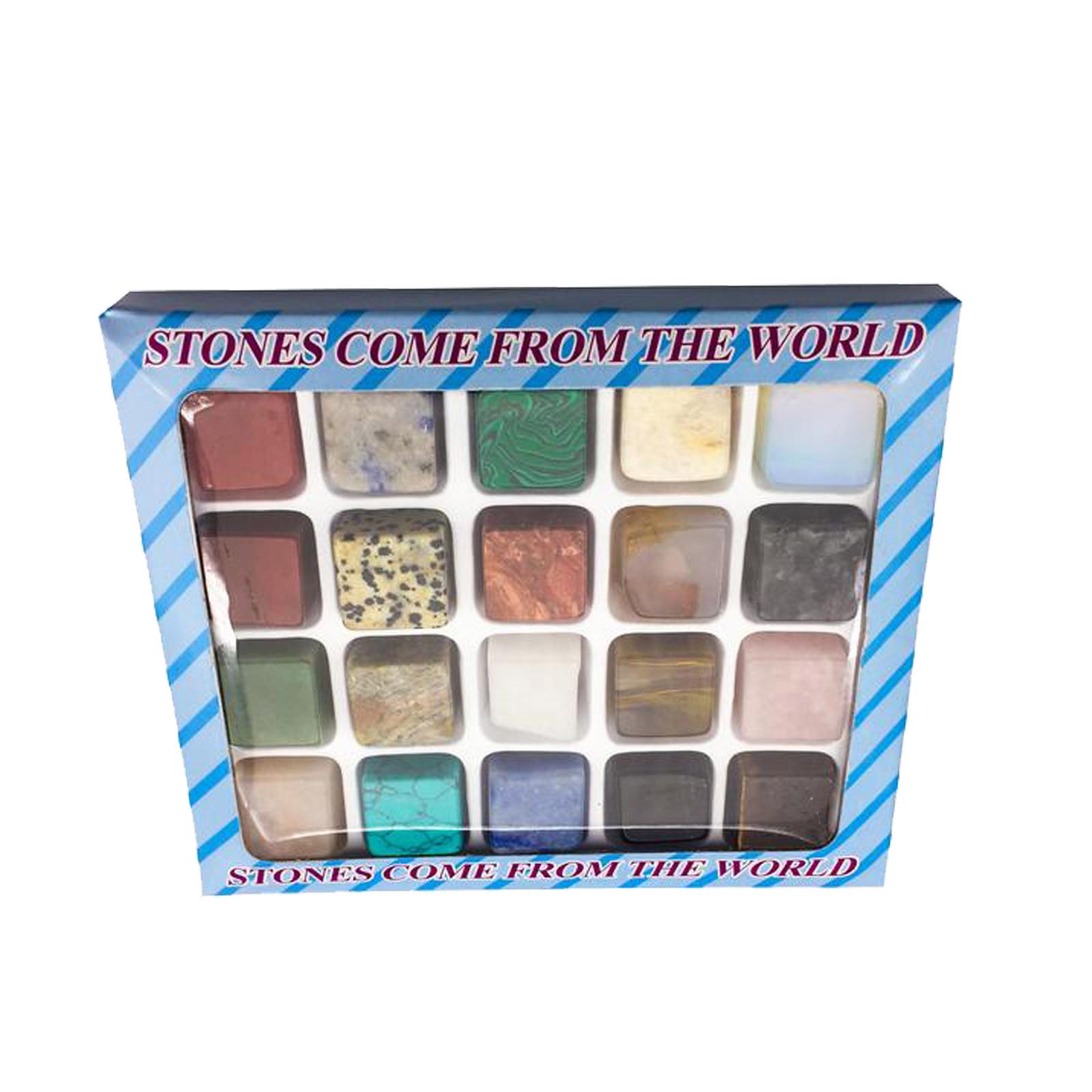 

Whiskey Stones Set 20 Pieces Natural Stone Chilling Cubes Reusable Ice Cubes for Whiskey and Other Beverages without Dilution One Size