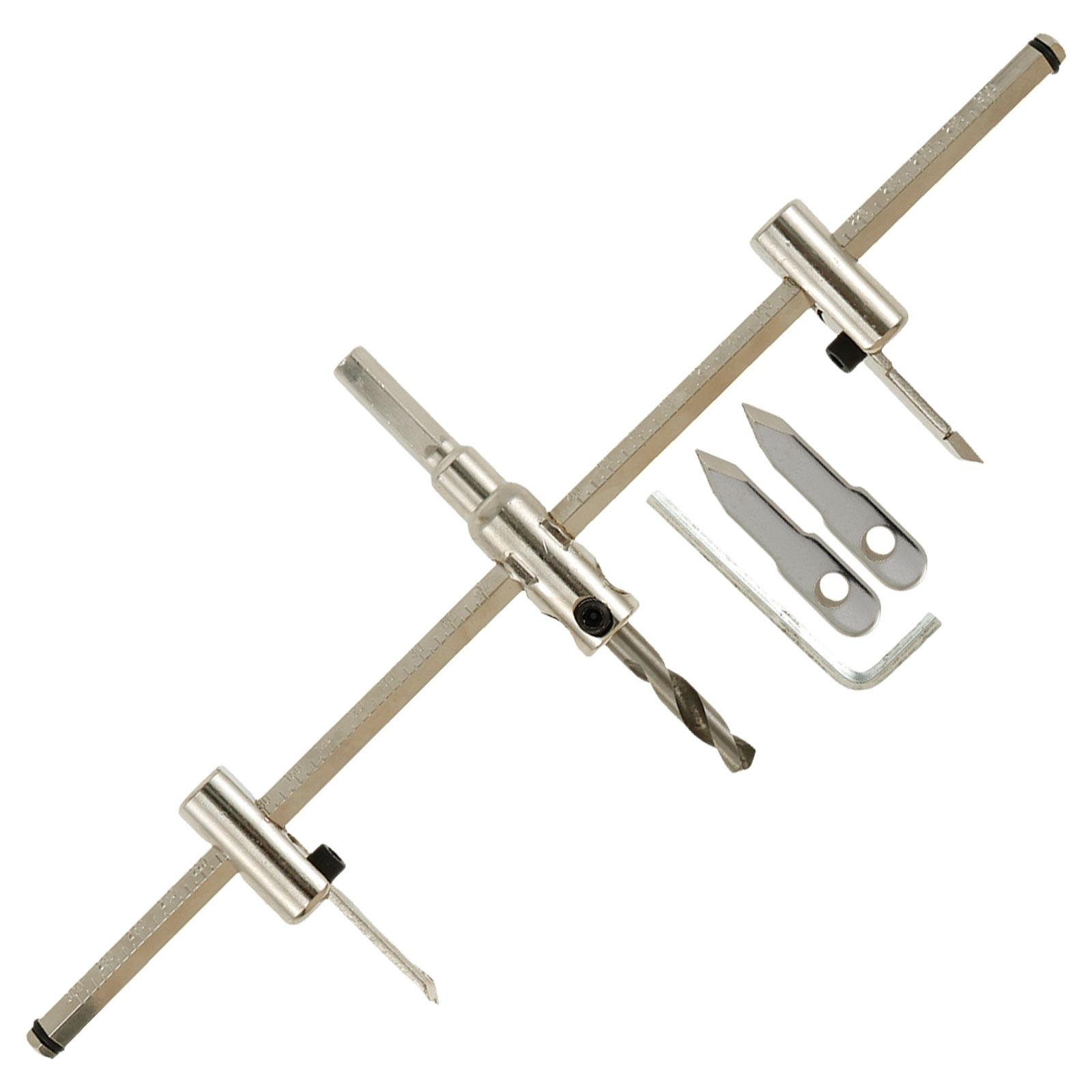 

40 to 300mm Adjustable Circle Hole Saw Wood Cutter Drill Bit Alloy Blades Cordless Aircraft Type Tools for Woodworking DIY Tool 40-300mm