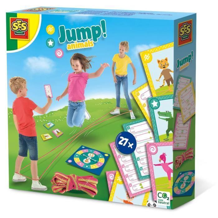 Jump! Card Game Animals - Bungee Jumping for Kids Ages 3 and Up - SES CREATIVE