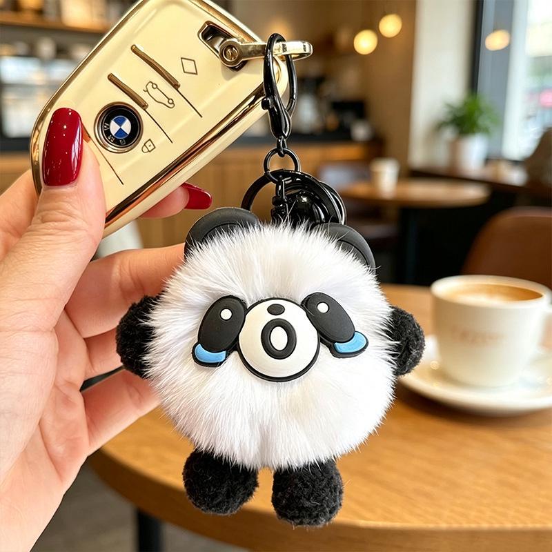Year of the Sheep Lamb Keychain: Cute Plush Pendant for Students' Bags