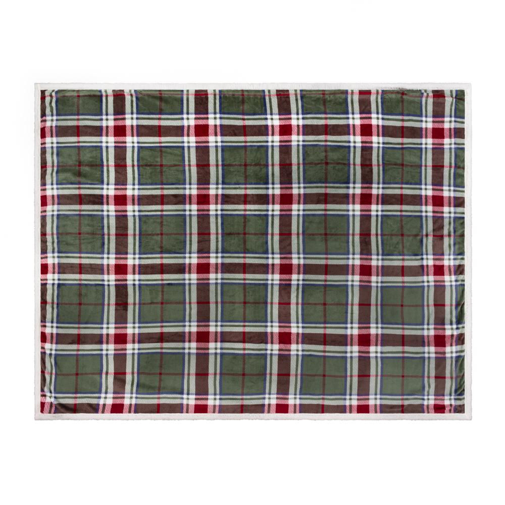 Wylder Braemar Sherpa Fleece Tartan Throw