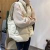 Autumn and Winter Women Loose Vest Coat Stand Collar Down Cotton Vest Women Warm Coat Oversize Tops Vest