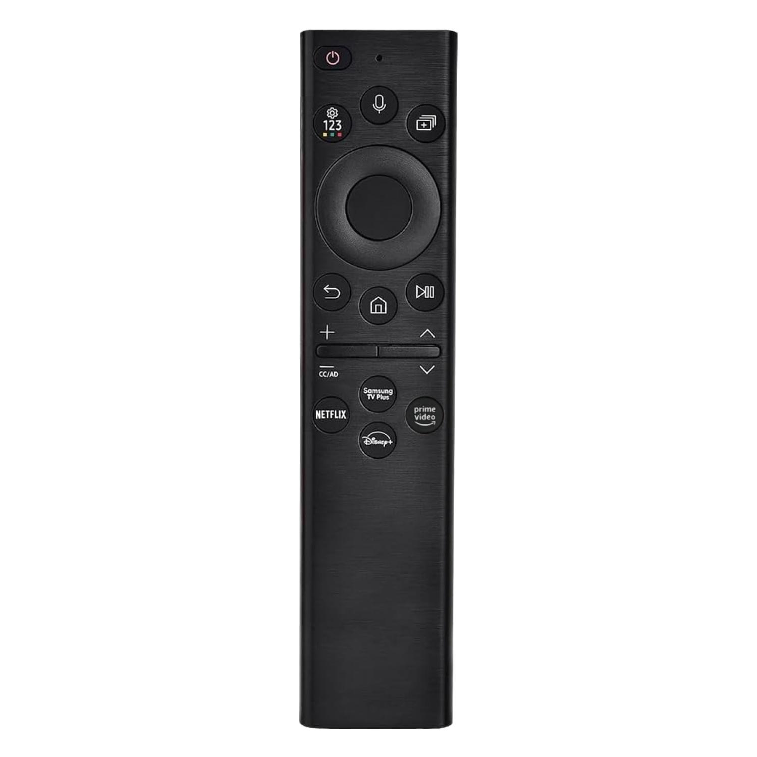 

Сменный пульт дистанционного управления с голосовым управлением для Samsung Smart TV, совместимый с BN59-01385A для большинства QLED LED LCD 8K 4K телевизоров 2018-2025 годов чёрный