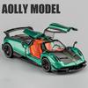 1/24 Pagani Huayra BC Supercar Alloy Die Cast Toy Car Model Sound and Light Pull Back Children's Toy Collectibles Birthday Gift