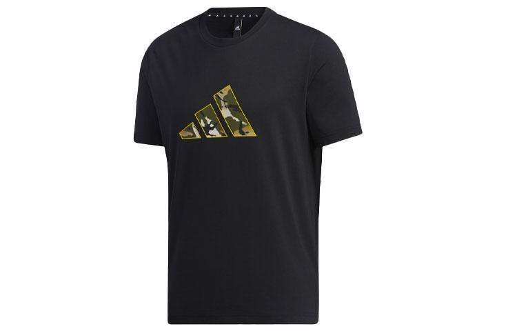 

Adidas T Shirts Men s Black Crew Neck Moderate Straight Fit GP0851 L