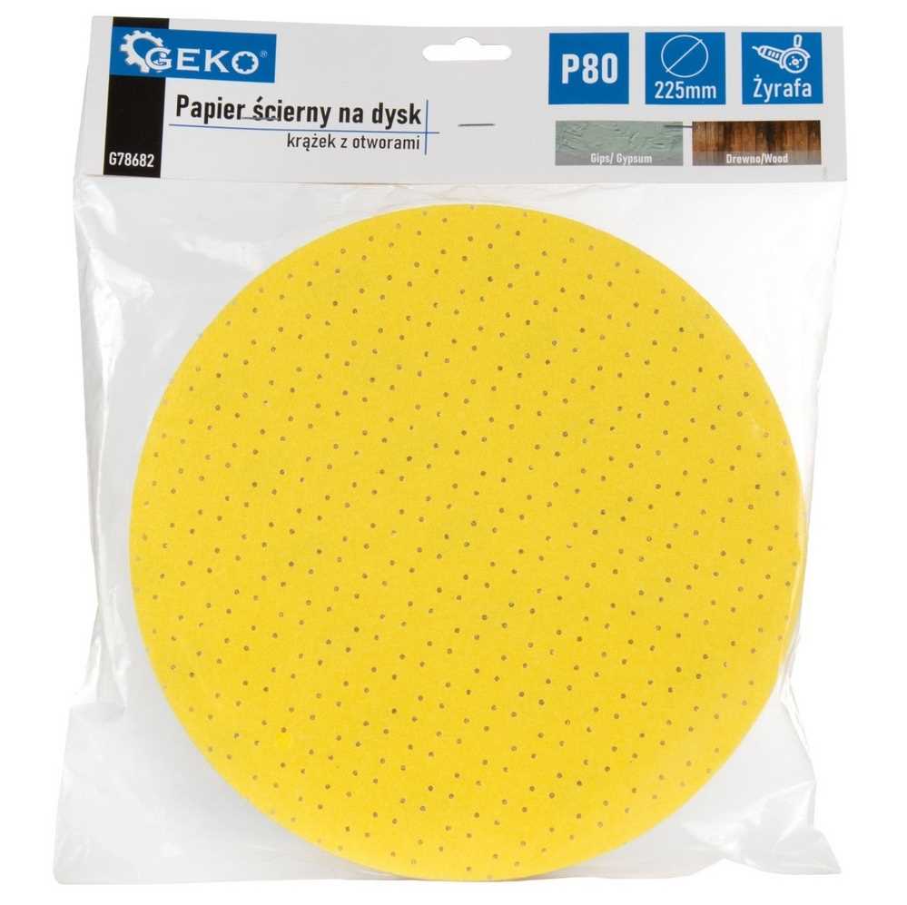 Sandpaper for Disc - Disc with Holes 225mm P150 / Giraffe (10/100/500)
