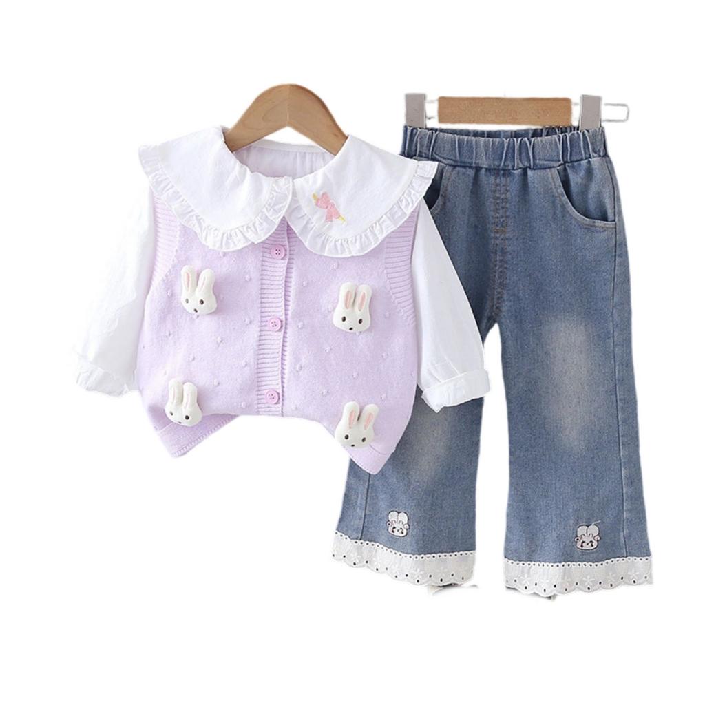 Kids Casual Long-Sleeve Set, Comfortable Daily Wear Outfits
