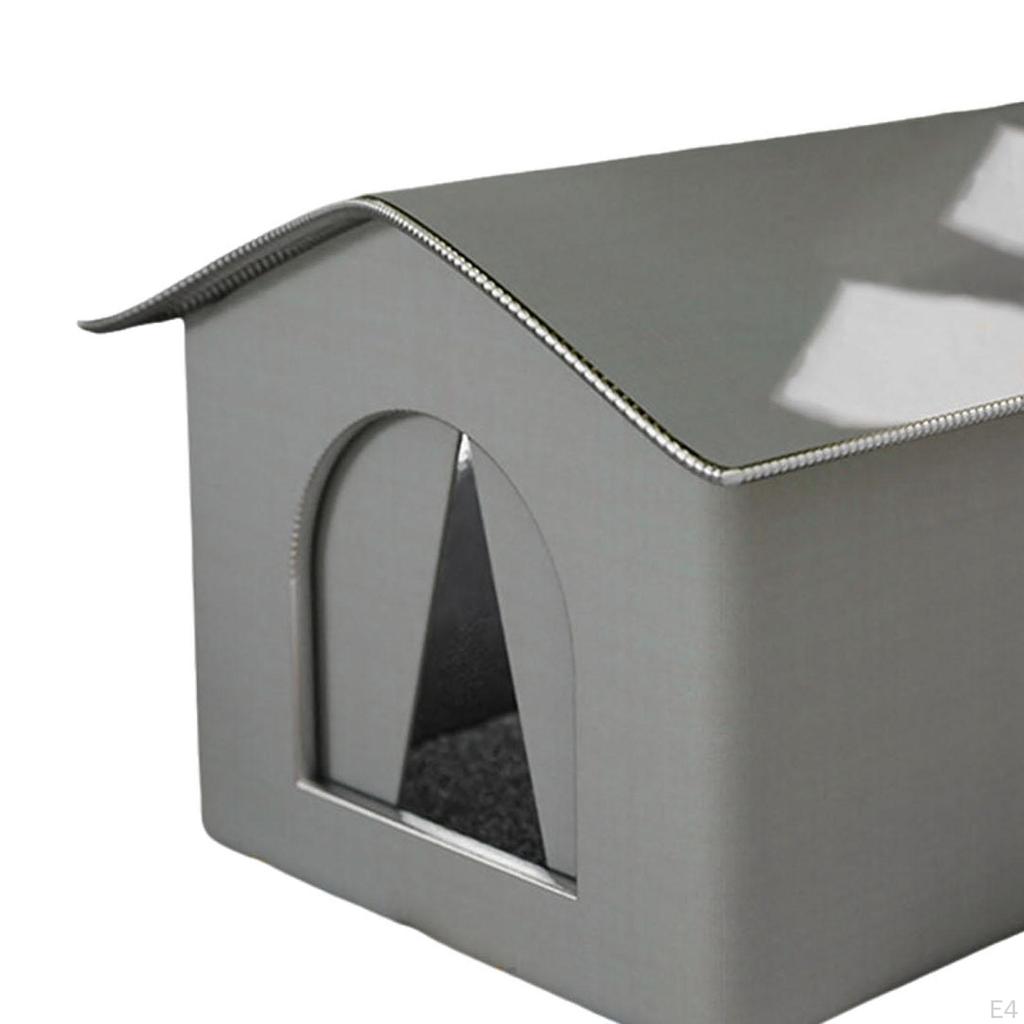Niche Chat Extérieur Imperméable - Cabane Isolée Avec Pieds Surélevés, Pour Chats Errants