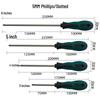 Industrial Magnetic Phillips Flathead Metric Screwdriver with Extended Handle Grip