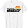 Retro Manhattan Beach California Beach Sunset T-shirt T-Shirt