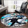 Jujutsu Kaisen Print Round Rug, Washable Floor Carpet, For Entryway Dorm Laundry Room Office Study, Home Decor Birthday Christmas Gift