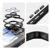 For iPhone 13 Pro Max 6.7 inch TPU Case WANLONFENG Shockproof Clear Phone Cover with Tempered Glass Film