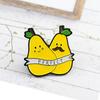 Cute Cartoon Couple Pear Hug Brooch - Trendy Love Badge