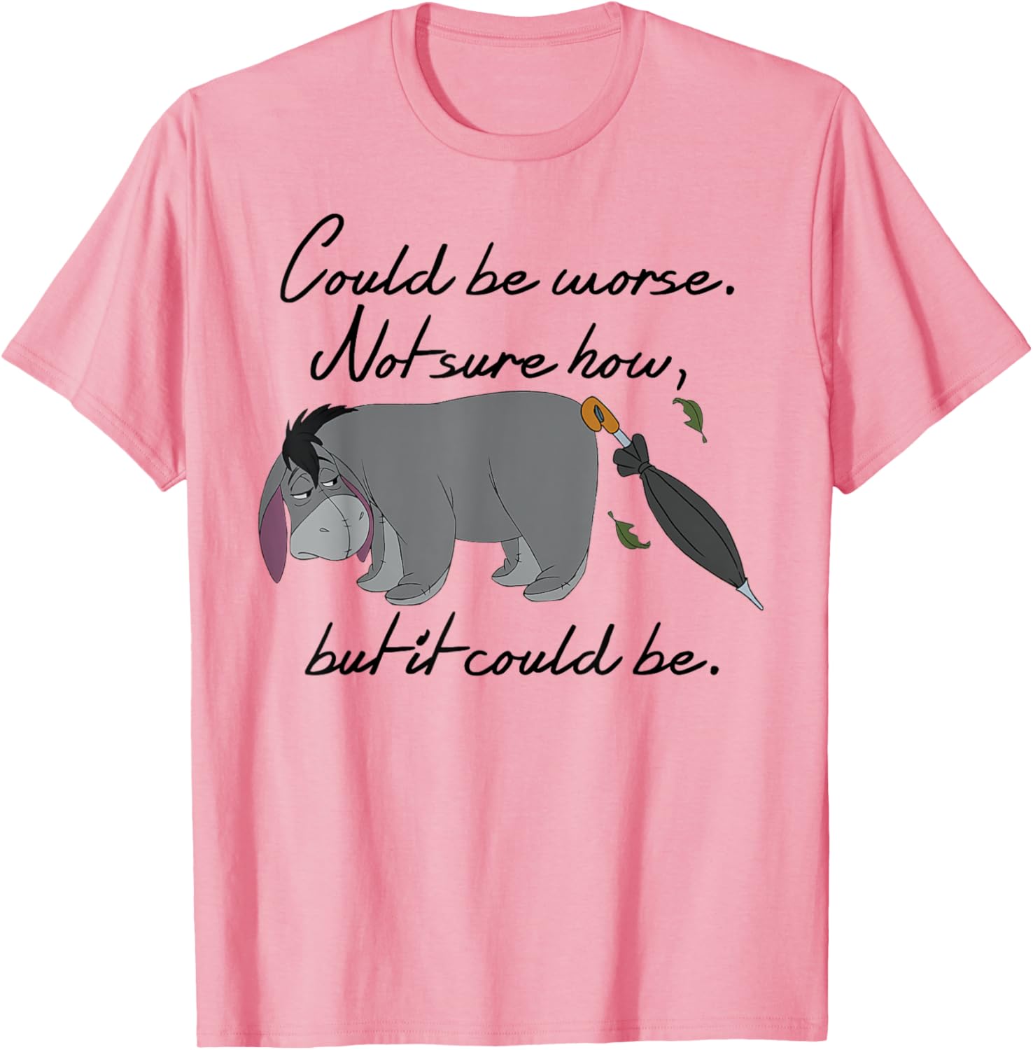 Disney - Winnie The Pooh Eeyore Could Be Worse T-Shirt S розовый