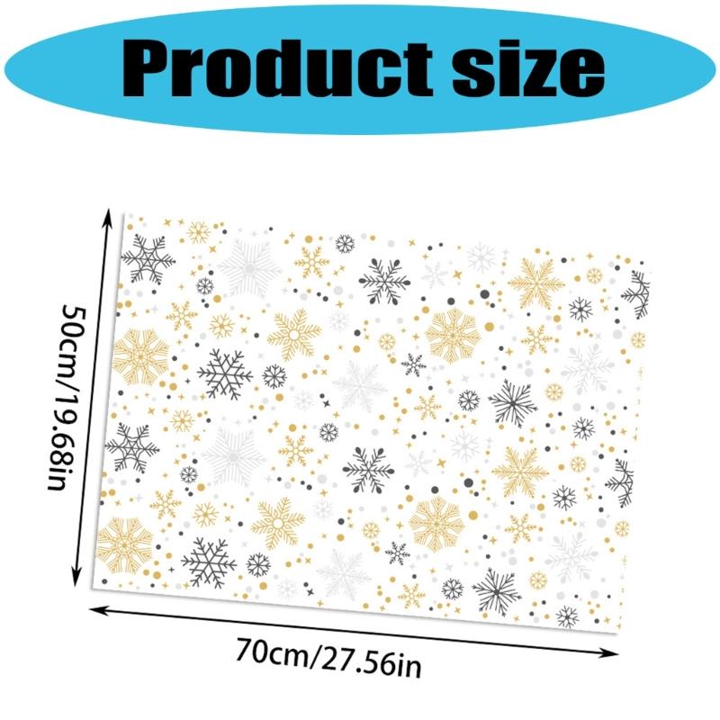 Festival Cartoon Reindeer Design Wrapping Sheets User Friendly Recyclable Paper For Christmas Parties Decorations